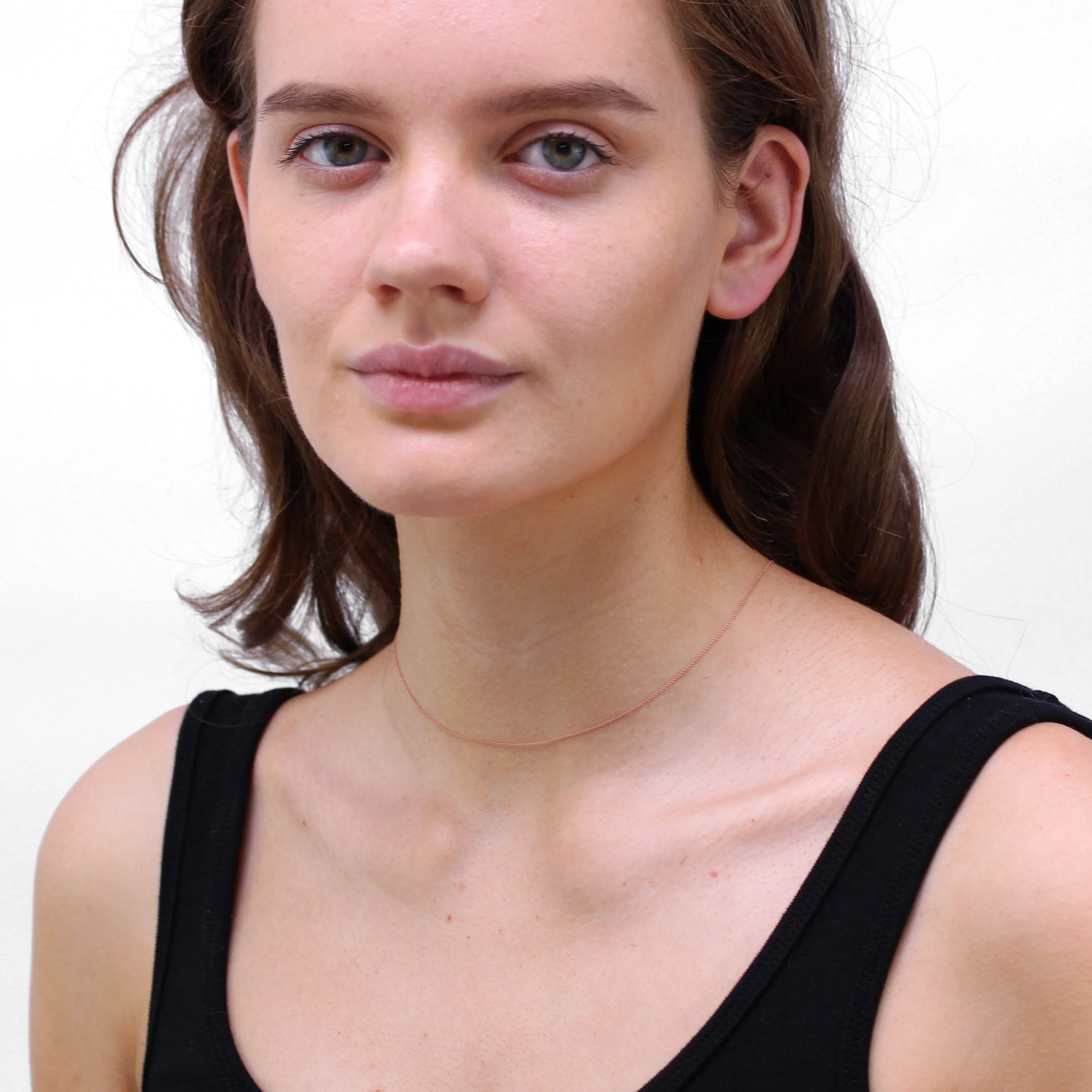 9ct Rose Gold Adjustable Choker to 17.5 Inch Fine Necklace - Image 3