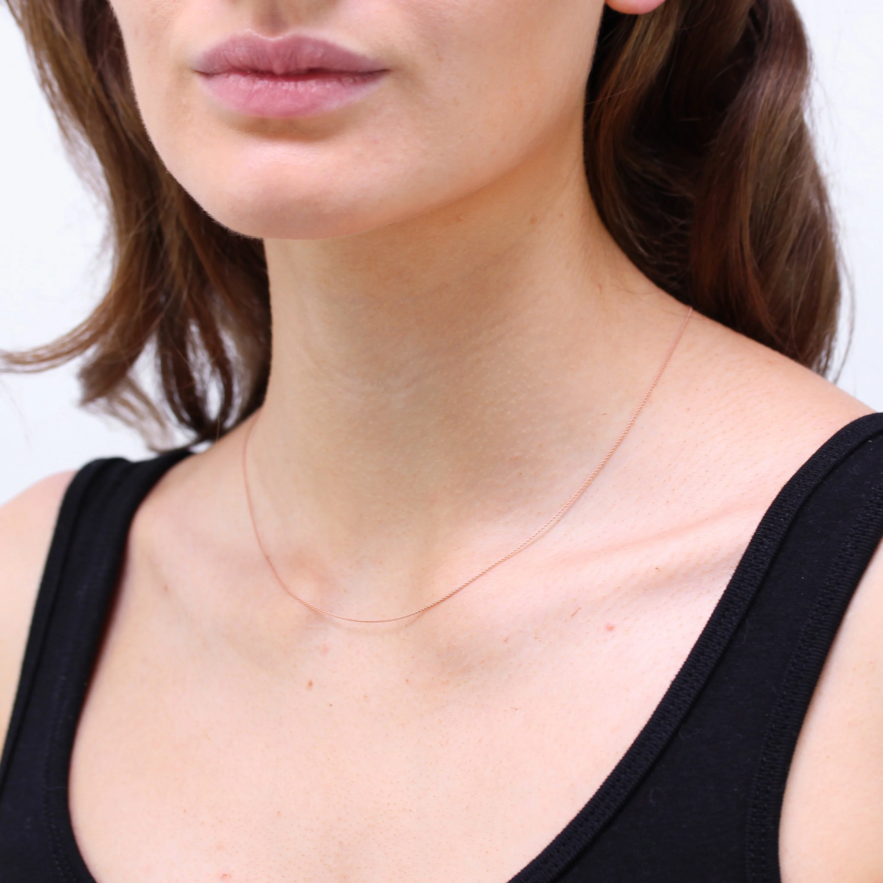 9ct Rose Gold Adjustable Choker to 17.5 Inch Fine Necklace - Image 6