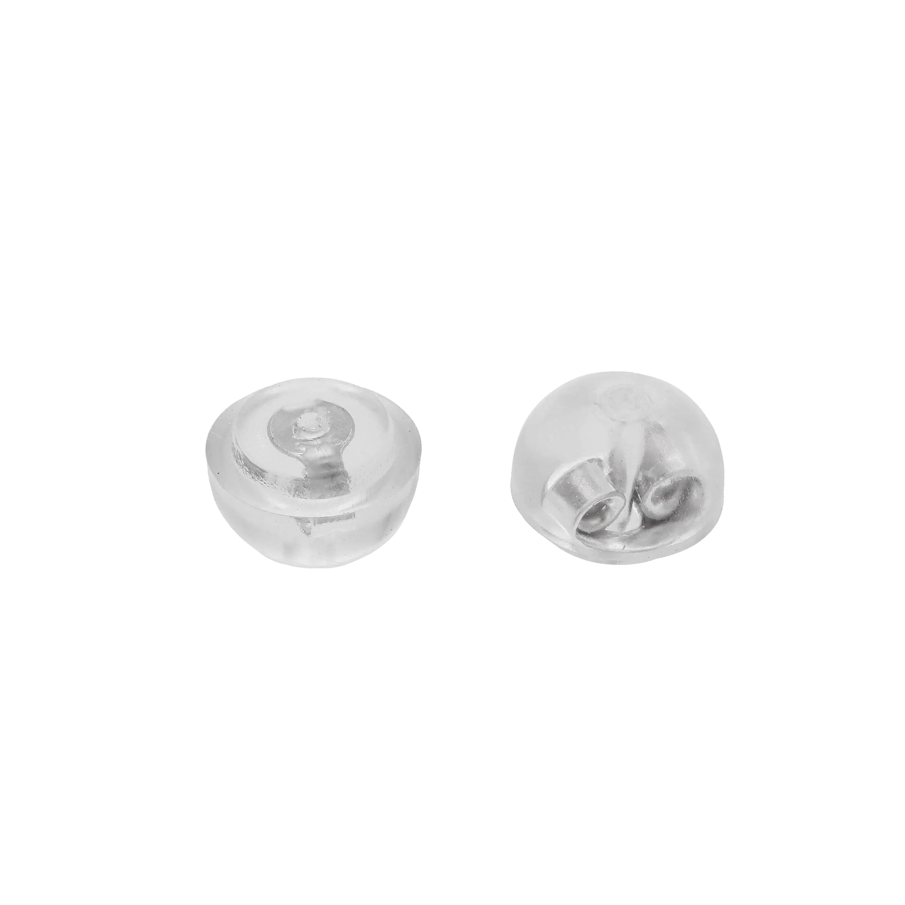 Sterling Silver Silicone Earring Backs Pair - Image 3
